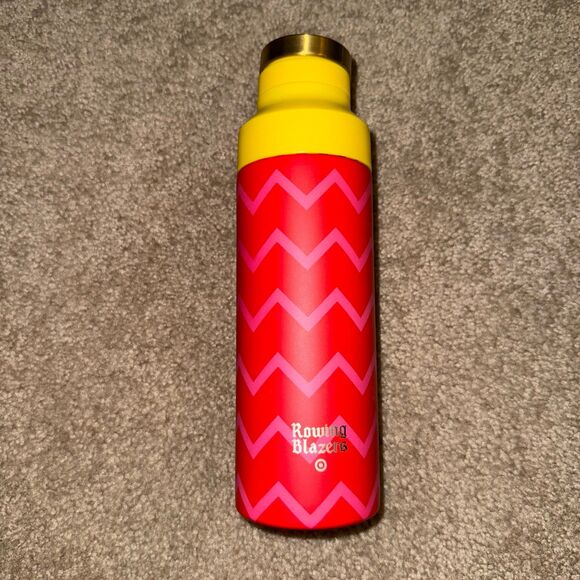Target Rowing Blazers Vacuum Insulated Water Bottle Stainless Steel Red Pink NEW - Picture 7 of 13